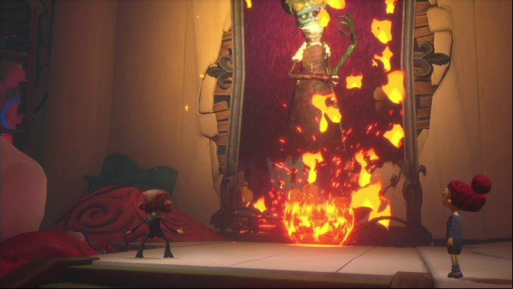 Again, you have to burn the painting with Loboto to move on - Psychonauts 2: Lobotos Labyrinth - walkthrough - Walkthrough - Psychonauts 2 Guide