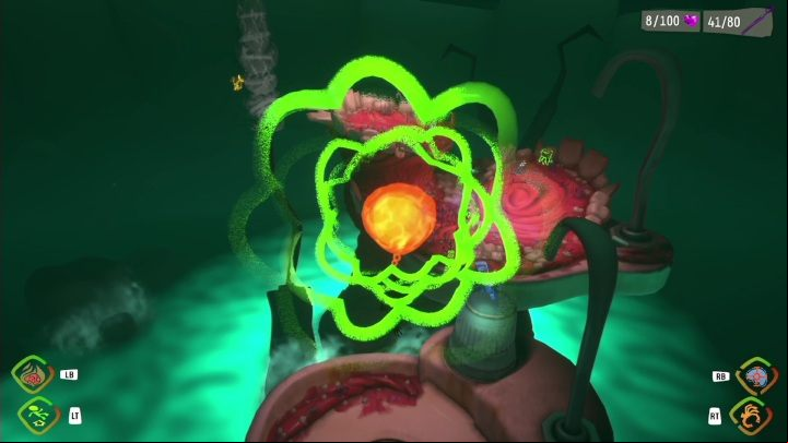 Using levitation, you have to get through a platform sequence made up of dental equipment - Psychonauts 2: Lobotos Labyrinth - walkthrough - Walkthrough - Psychonauts 2 Guide
