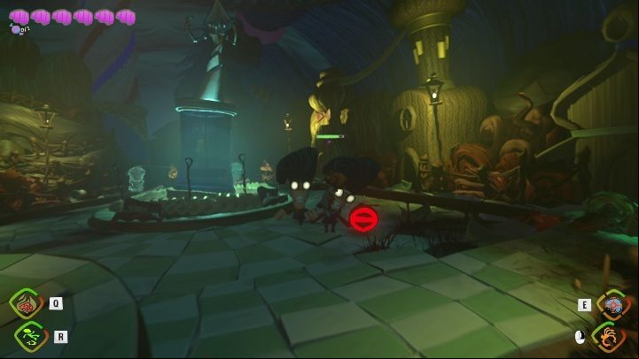 Enemies will gather around the huge statue - Psychonauts 2: Fords Follicles - walkthrough - Walkthrough - Psychonauts 2 Guide
