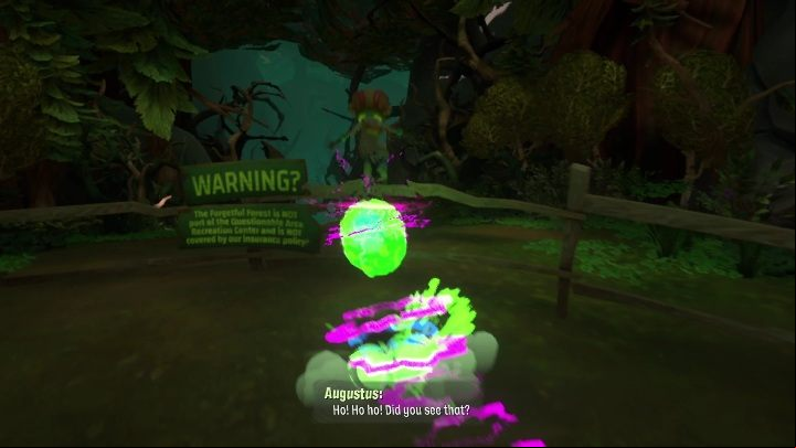 Then, you'll have to jump over a fence - Psychonauts 2: Questionable Area - walkthrough - Walkthrough - Psychonauts 2 Guide