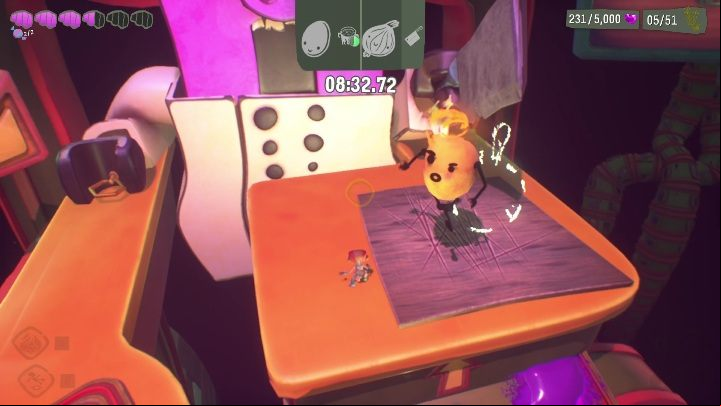 Put the onions on a board, right under the cleaver - Psychonauts 2: Comptons Cookoff - walkthrough - Walkthrough - Psychonauts 2 Guide