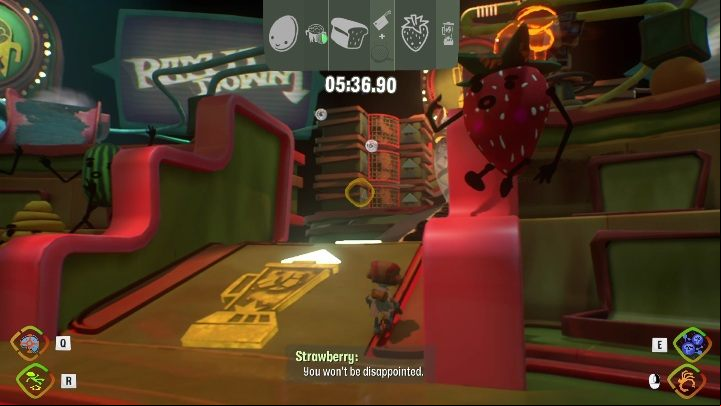 Next, you should take a strawberry from the audience and drag it into the blender - Psychonauts 2: Comptons Cookoff - walkthrough - Walkthrough - Psychonauts 2 Guide