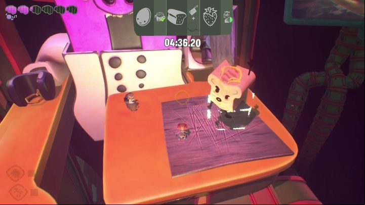 Cut the bread the same way as you cut the onion - Psychonauts 2: Comptons Cookoff - walkthrough - Walkthrough - Psychonauts 2 Guide
