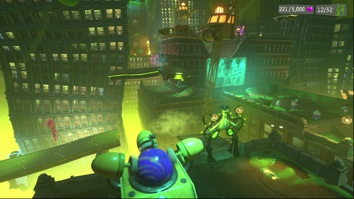 By using this device you can move a fragment of the road to allow further age - Psychonauts 2: Strike City - walkthrough - Walkthrough - Psychonauts 2 Guide