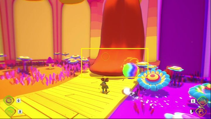 To get out of this room you need to grab a rainbow ball and place it on the tip of the tongue - Psychonauts 2: PSI Kings Sensorium - walkthrough - Walkthrough - Psychonauts 2 Guide
