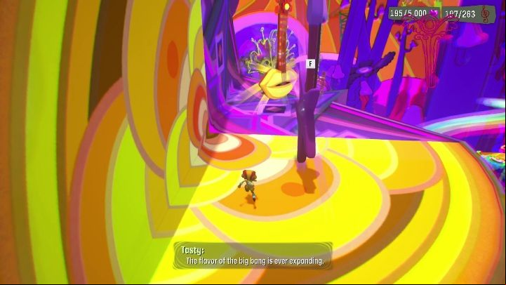 If you are sure that you want to finish this stage, just click on any of the guitars - Psychonauts 2: PSI Kings Sensorium - walkthrough - Walkthrough - Psychonauts 2 Guide