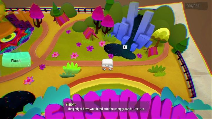 "Woods" are the last stage, and you will drive to get there - Psychonauts 2: PSI Kings Sensorium - walkthrough - Walkthrough - Psychonauts 2 Guide
