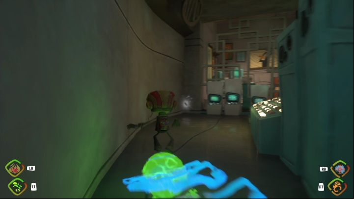You'll find this card in the lab where your friend is, right next to the glowing - Psychonauts 2: PSI Challenge Card, The Motherlobe - where to find? - The Motherlobe - Psychonauts 2 game guide