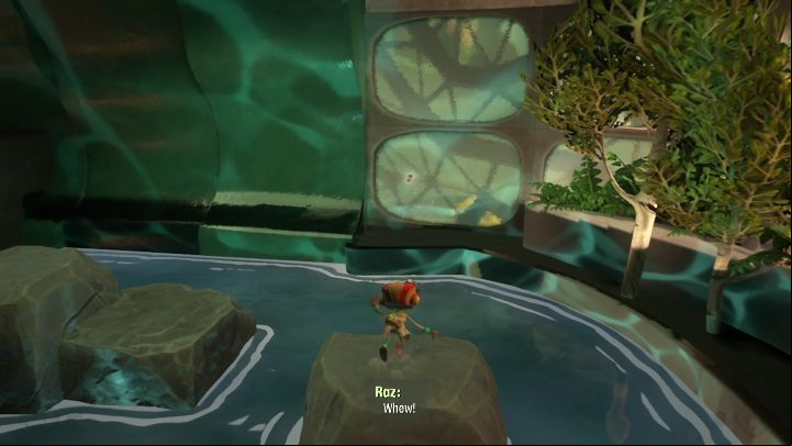 This card can be found right behind the agents' main room - you need to walk down a hall until reaching a small water tank - Psychonauts 2: PSI Challenge Card, The Motherlobe - where to find? - The Motherlobe - Psychonauts 2 game guide
