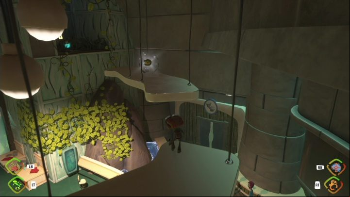 First, you need to climb the vines - Psychonauts 2: PSI Challenge Marker, The Motherlobe - where to find? - The Motherlobe - Psychonauts 2 game guide