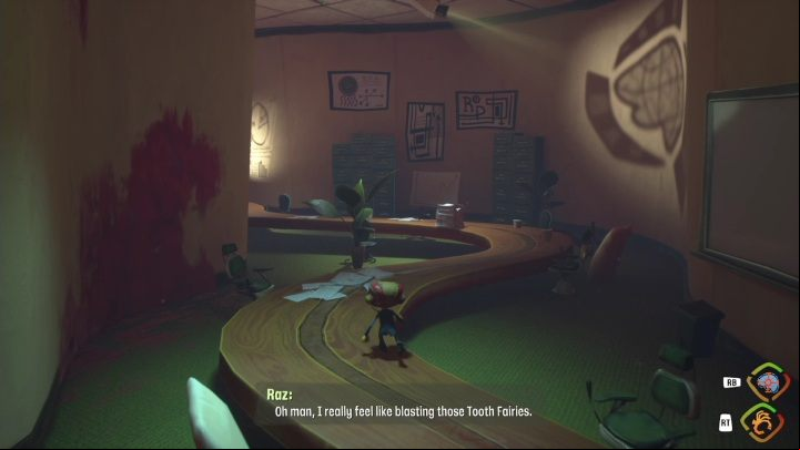 After losing all mental energy points, the game will move you to the last save point, for example, to the moment of changing locations - Psychonauts 2: Heros health - Basics - Psychonauts 2 game guide