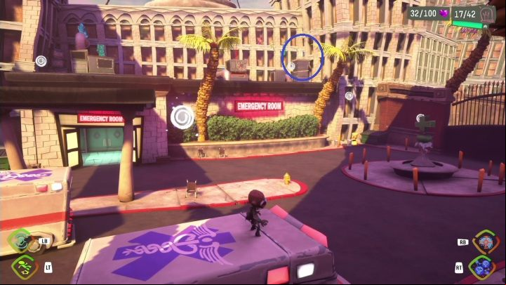 Location: Hospital Parking Lot - Psychonauts 2: Emotional Baggage, Hollis Classroom - where to find? - Hollis Classroom - Psychonauts 2 Guide
