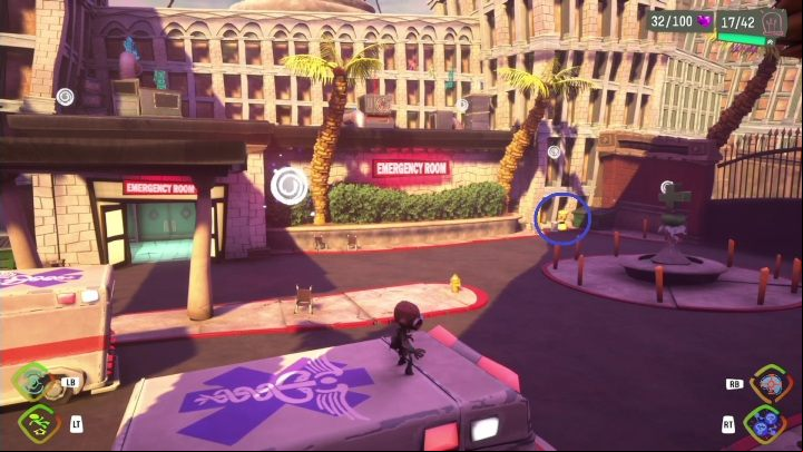 Location: Hospital Parking Lot - Psychonauts 2: Emotional Baggage, Hollis Classroom - where to find? - Hollis Classroom - Psychonauts 2 Guide