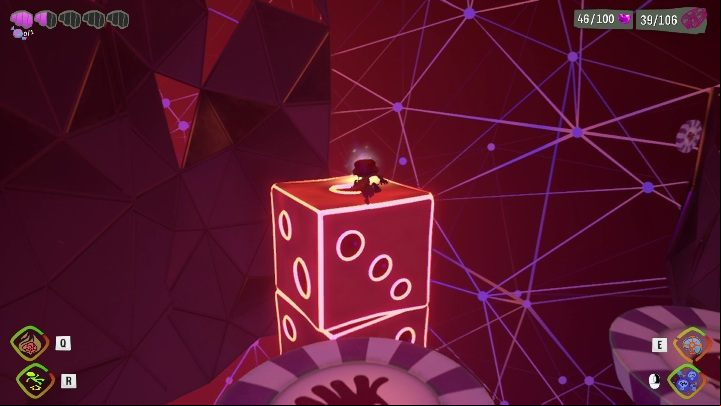 This secret can be found on a moving platform, right after the wall which lets you progress further - Psychonauts 2: Half-A-Mind, Hollis Classroom - where to find? - Hollis Classroom - Psychonauts 2 Guide