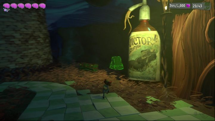 You'll find the baggage among leaves, right behind the large fountain - Psychonauts 2: Emotional Baggage, Fords Follicles - where to find? - Fords Follicles - Psychonauts 2 Guide