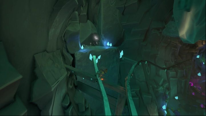 Jump off the metal railing to reach this card - Psychonauts 2: PSI Challenge Card, The Quarry - where to find? - The Quarry - Psychonauts 2 Guide