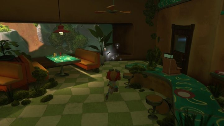 You'll find this card in the bar, right behind the cash and the last table - Psychonauts 2: PSI Challenge Card, Questionable Area - where to find? - Questionable Area - Psychonauts 2 Guide