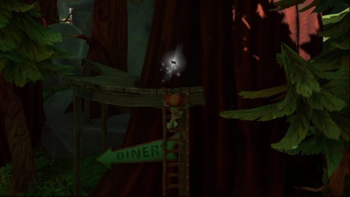 This card is on the wooden road - Psychonauts 2: PSI Challenge Card, Questionable Area - where to find? - Questionable Area - Psychonauts 2 Guide