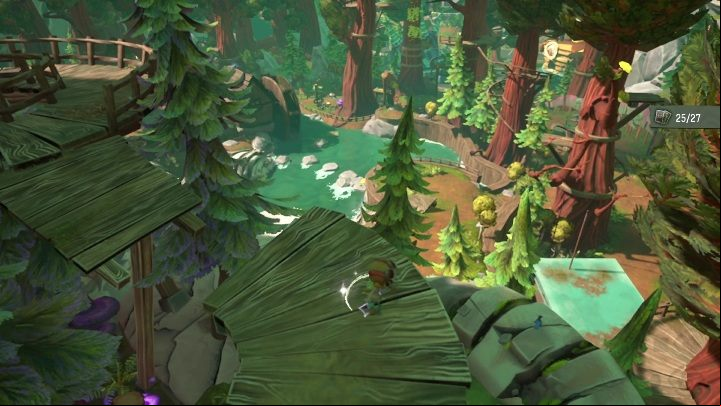 You'll find the secret on the wooden platform - Psychonauts 2: PSI Challenge Card, Questionable Area - where to find? - Questionable Area - Psychonauts 2 Guide
