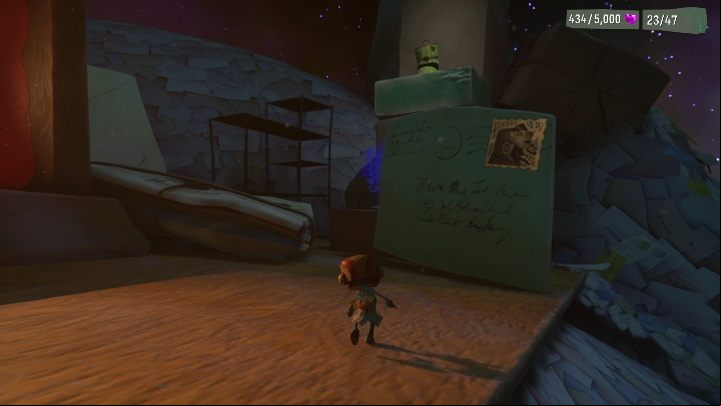 The Hatbox itself is at the bookcase - Psychonauts 2: Emotional Baggage in Crullers Correspondence - where to find? - Crullers Correspondence - Psychonauts 2 Guide