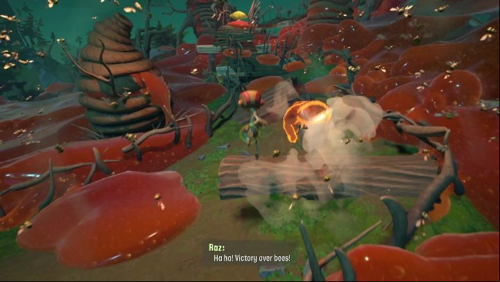 With the bee smoker, you'll make it to Cassie's without interruptions - Psychonauts 2: Green Needle Gulch - walkthrough - Walkthrough - Psychonauts 2 Guide