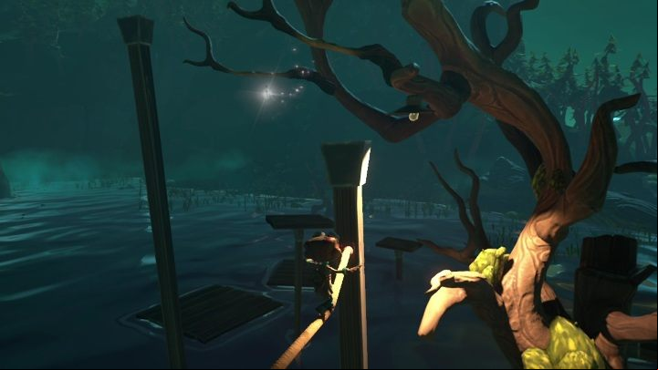 This card levitates under a tree branch - Psychonauts 2: PSI Challenge Cards in Green Needle Gulch - where to find? - Green Needle Gulch - Psychonauts 2 Guide