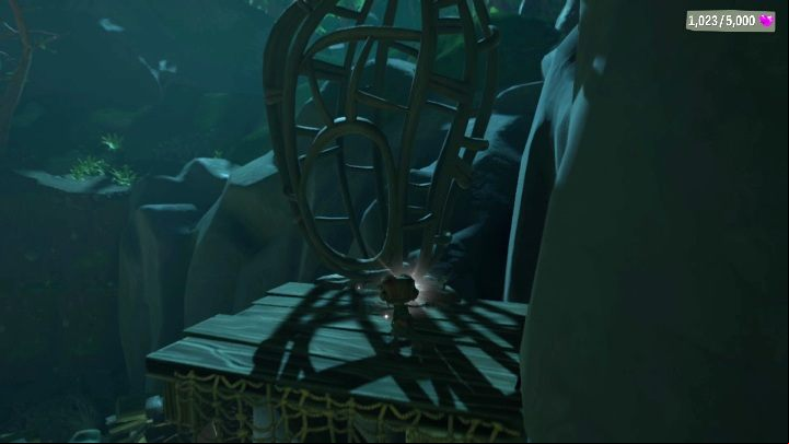 To get to this card you need to jump to a wooden platform, which is located on the mountainside - Psychonauts 2: PSI Challenge Cards in Green Needle Gulch - where to find? - Green Needle Gulch - Psychonauts 2 Guide