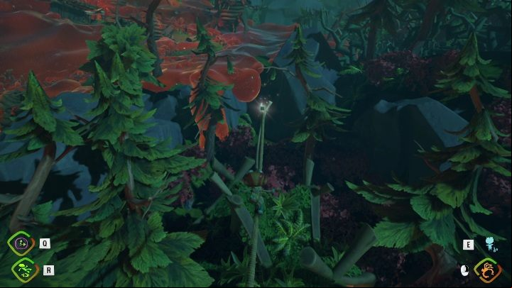 The card is on a thick line that you can walk on - Psychonauts 2: PSI Challenge Cards in Green Needle Gulch - where to find? - Green Needle Gulch - Psychonauts 2 Guide