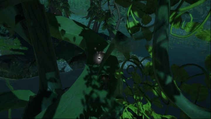 The card is located on a thick leaf encountered when climbing the wines - Psychonauts 2: PSI Challenge Cards in Green Needle Gulch - where to find? - Green Needle Gulch - Psychonauts 2 Guide