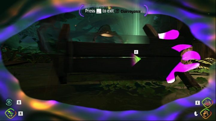 To get this key you need to use Clairvoyance - Psychonauts 2: Supply Chest Keys, Green Needle Gulch - where to find? - Green Needle Gulch - Psychonauts 2 Guide