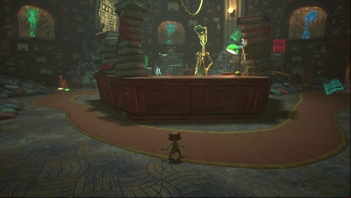 Cassie's Collection begins in the library - Psychonauts 2: Cassies Collection - walkthrough - Walkthrough - Psychonauts 2 Guide