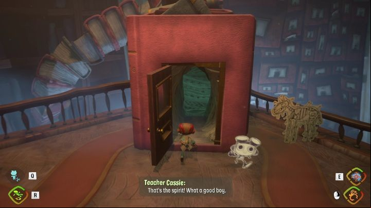 Create a paper companion and order it to open the door - Psychonauts 2: Cassies Collection - walkthrough - Walkthrough - Psychonauts 2 Guide
