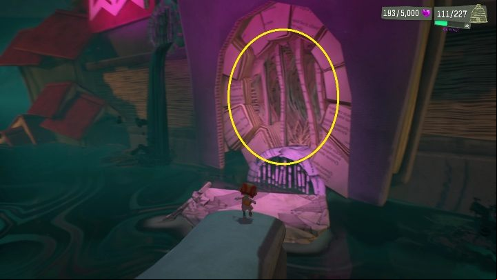 Jump into the paper tunnel when you see it - Psychonauts 2: Cassies Collection - walkthrough - Walkthrough - Psychonauts 2 Guide