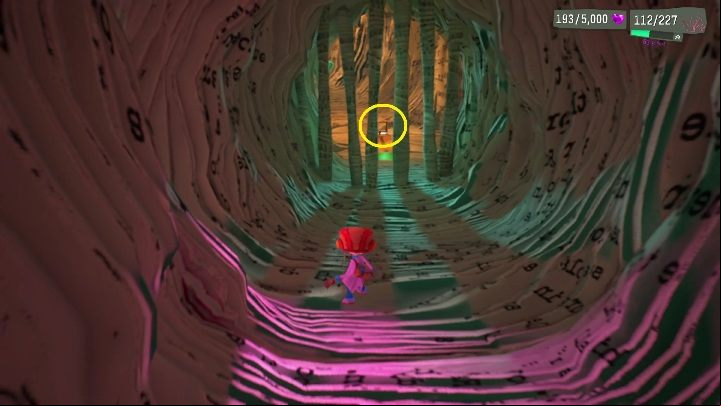 There, you'll need to summon your Archetype, who'll get through the subsequent bars and open the way forward to the right - Psychonauts 2: Cassies Collection - walkthrough - Walkthrough - Psychonauts 2 Guide