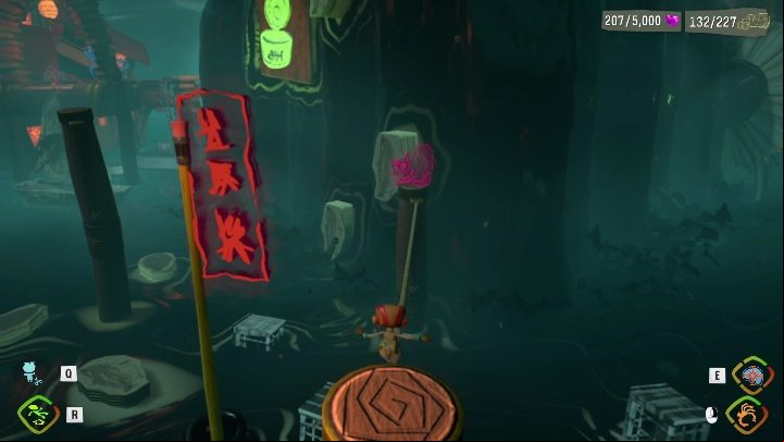 You'll reach the next part by using a rope - Psychonauts 2: Cassies Collection - walkthrough - Walkthrough - Psychonauts 2 Guide