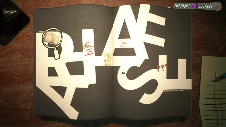 Inside this book you'll need to move vertically and horizontally - Psychonauts 2: Cassies Collection - walkthrough - Walkthrough - Psychonauts 2 Guide