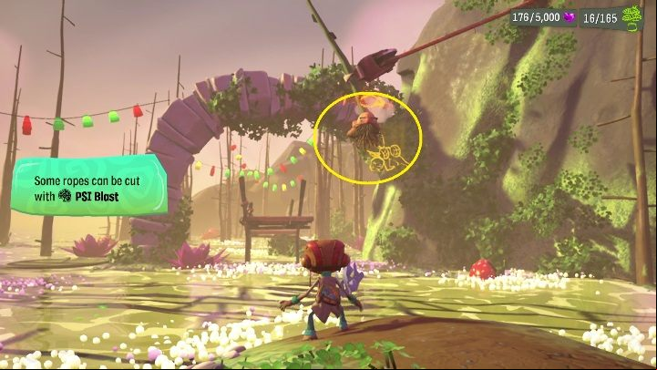 During this level you'll be accompanied by heads which affect the enviroment - Psychonauts 2: Bobs Bottles - walkthrough - Walkthrough - Psychonauts 2 Guide