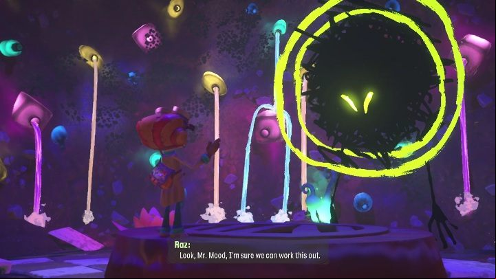 To leave this area you need to fight an enemy - Psychonauts 2: Bobs Bottles - walkthrough - Walkthrough - Psychonauts 2 Guide