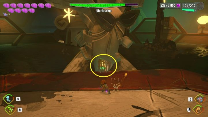 Once the boss falls, summon an Archetype by using Projection - Psychonauts 2: Die-Brarian Boss Fight - how to defeat? - Bosses - Psychonauts 2 Guide