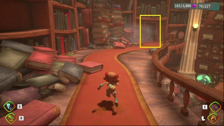 Location: Librarian's Desk - Psychonauts 2: Half-A-Mind, Cassies Collection - where to find? - Cassies Collection - Psychonauts 2 Guide