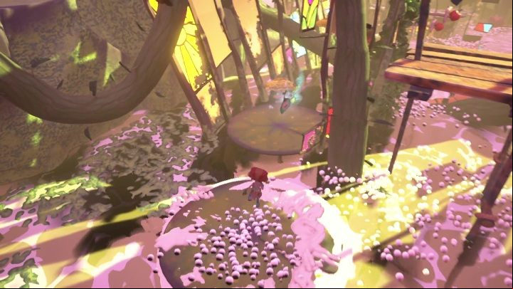 You will find this tag on a platform that will collapse under you - Psychonauts 2: Emotional Baggage, Bobs bottles - where to find? - Bobs Bottles - Psychonauts 2 Guide