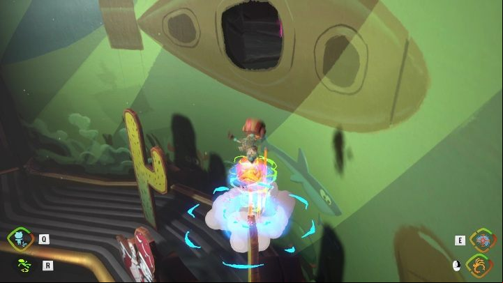 Your task is to jump into the hole in the submarine - Psychonauts 2: Fatherland Follies - walkthrough - Walkthrough - Psychonauts 2 Guide