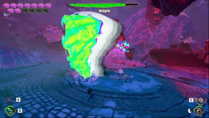 Slowing down the boss makes it much easier to deal damage to her - Psychonauts 2: Maligula boss - how to defeat? - Bosses - Psychonauts 2 Guide