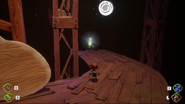 You'll find the secret on the wooden path - Psychonauts 2: Emotional Baggage, Fatherland Follies - where to find? - Fatherland Follies - Psychonauts 2 Guide