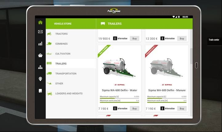 You will view the stores offer on your tablet, even if you visit the store itself in person. - First field works, Pure Farming 2018 Walkthrough - Story Mode - Pure Farming 2018 Game Guide