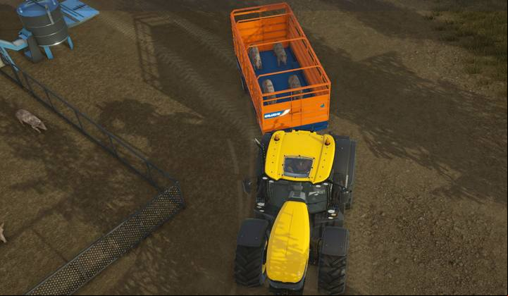 You can only transport four pigs at a time. - Biogas plant, journey to Colombia | Story mode walkthrough Pure Farming 2018 - Story Mode - Pure Farming 2018 Game Guide