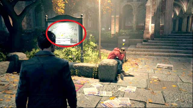 The map of the area is the first game secret - Act I - Riverpoint University Experiment - Walkthrough - Quantum Break - Game Guide and Walkthrough