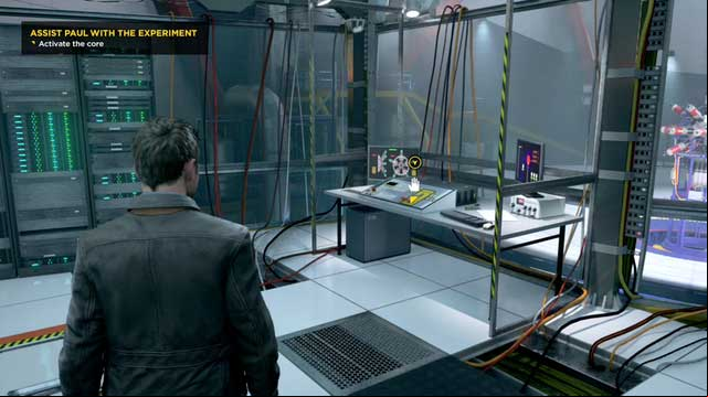 Pull the lever and use the key - Act I - Riverpoint University Experiment - Walkthrough - Quantum Break - Game Guide and Walkthrough