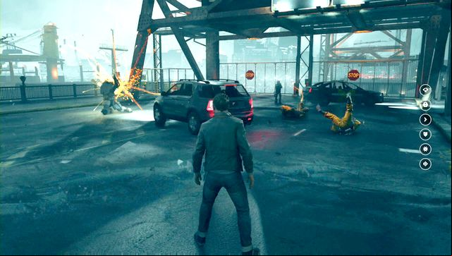 Defeat the Juggernaut at the bridge - that is the last fight in this part - Act IV - Port Donnelly Bridge - Walkthrough - Quantum Break - Game Guide and Walkthrough