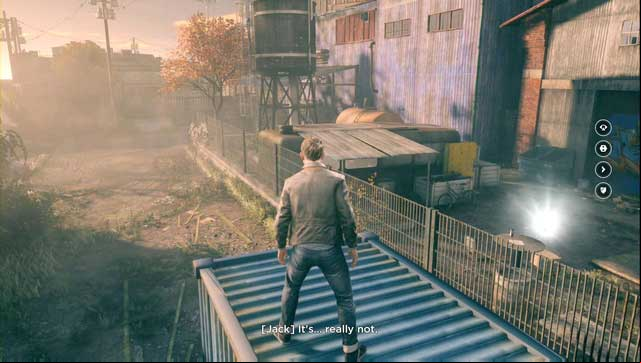 The third collectible is lying behind the gate. - Chronon Sources (act II) - Secrets - Quantum Break - Game Guide and Walkthrough